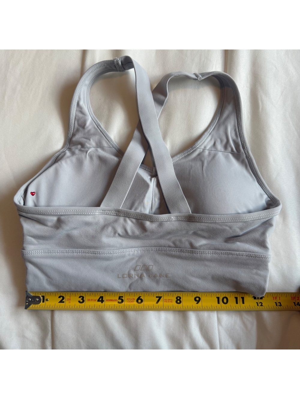 Lorna Jane Gray Sports Bra w/ Studded Detail estimated size small - Picture 5 of 5